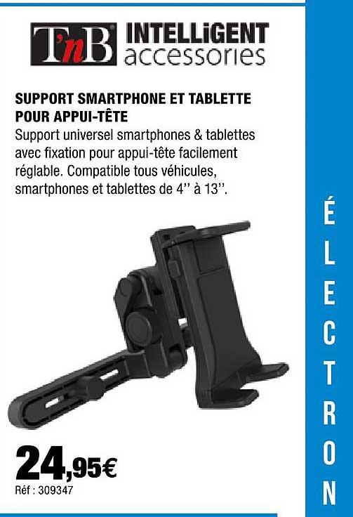 Support Smartphone Et Tablette Pour Appui-tête Tnb  Intelligent Accessories