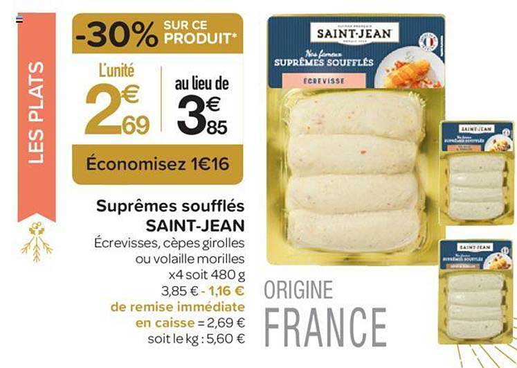 Suprêmes Soufflés Saint Jean