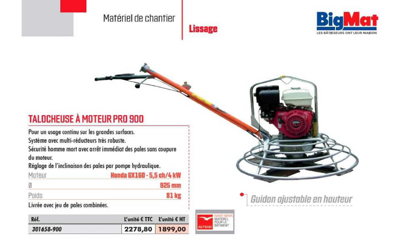 talocheuse à moteur pro 900