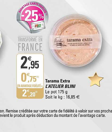 tarama extra l'atelier blini