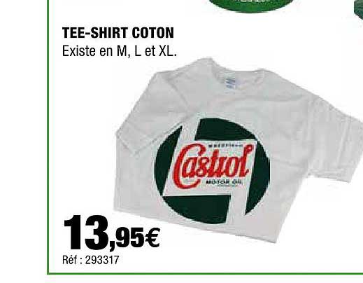 tee-shirt coton castrol
