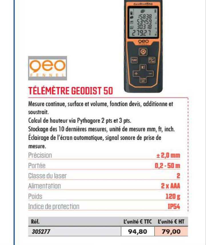 télémètre geodist 50 qeo fennel