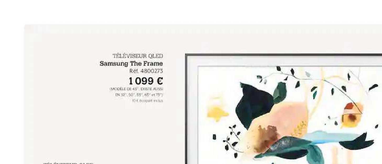 téléviseur qled samsung the frame