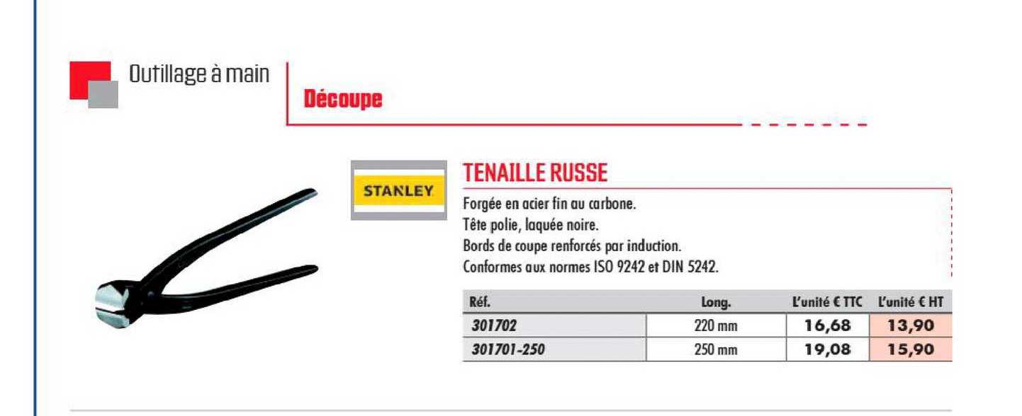 tenaille russe stanley