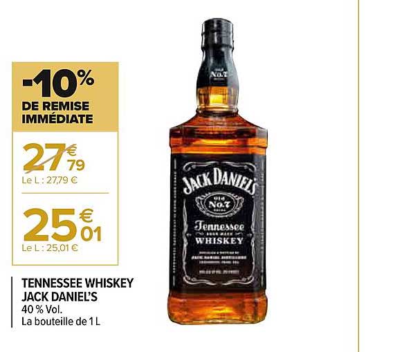 tennessee whiskey jack daniel's