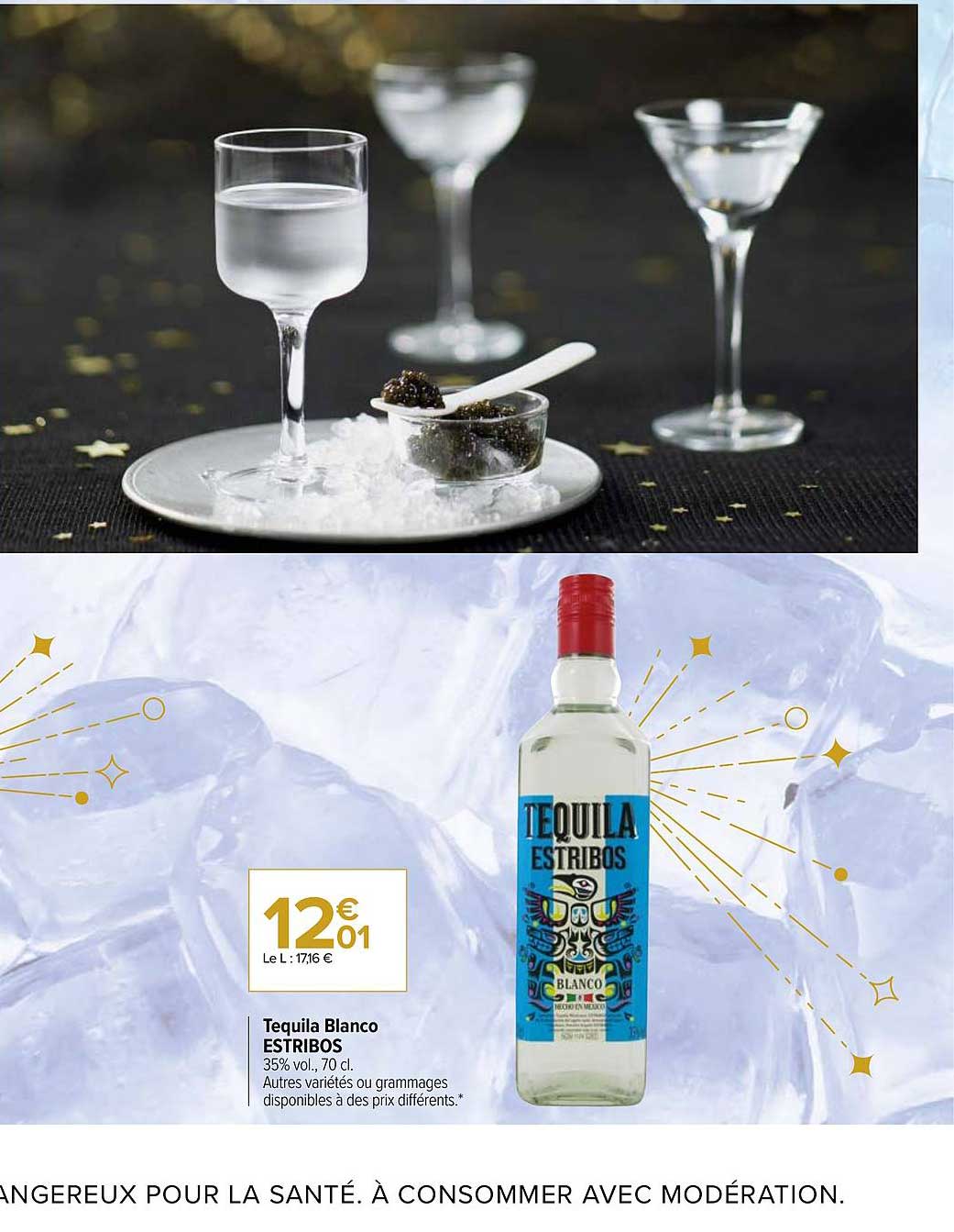 tequila blanco estribos