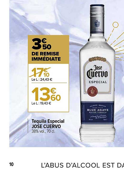 tequila especial josé cuervo