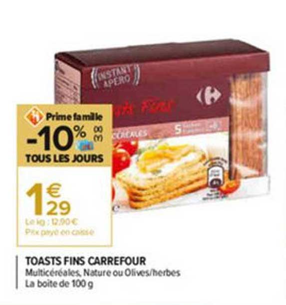 Toasts Fins Carrefour