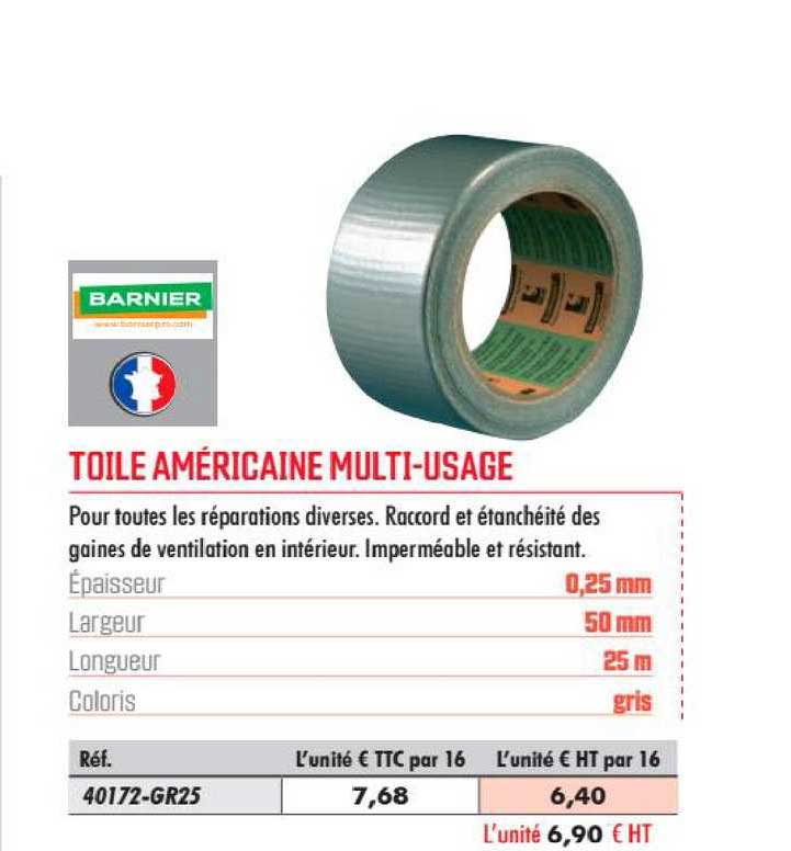 toile américaine multi usage barnier