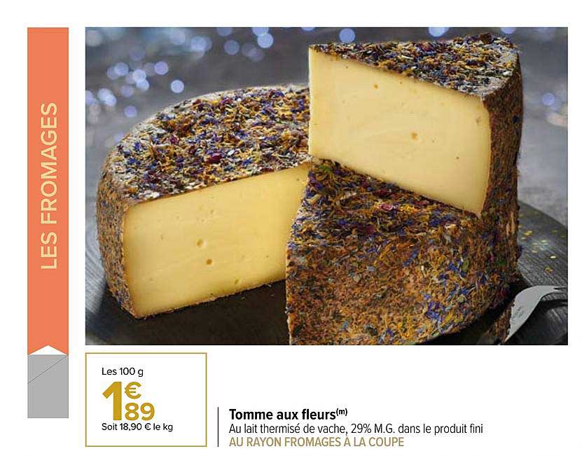 Tomme Aux Fleurs