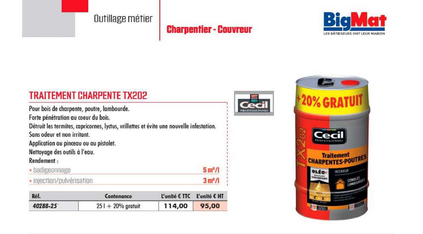 traitement charpente tx202