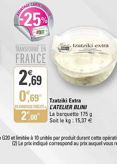 tzatziki extra l'atelier blini