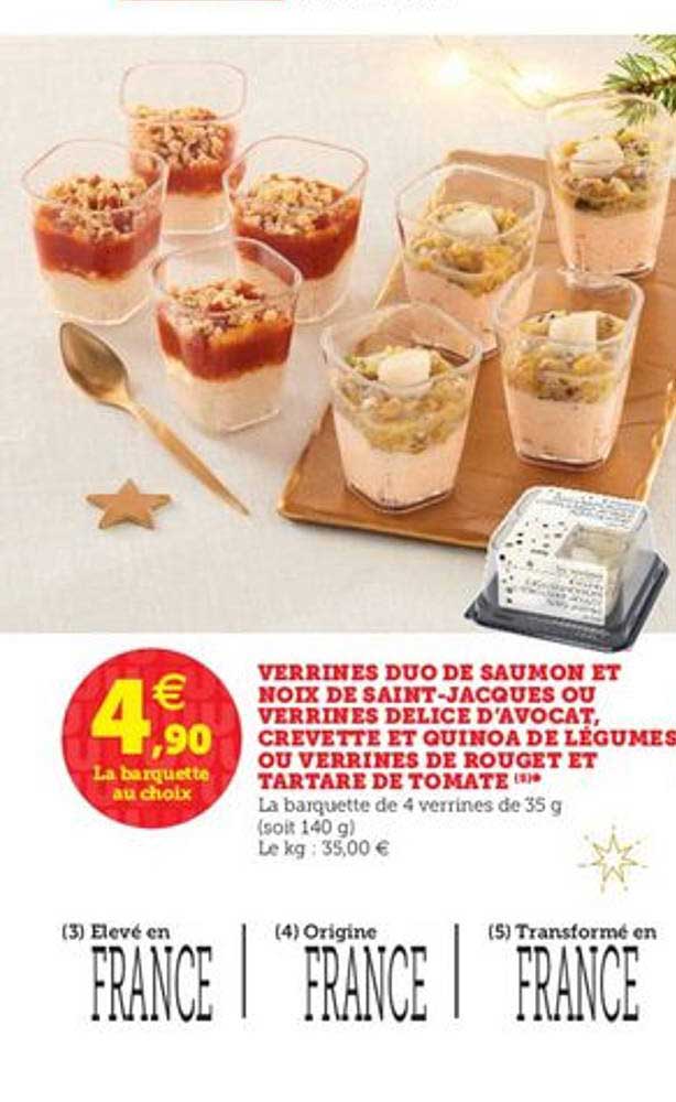 Verrines Duo De Saumon Et Noix De Saint Jacques Ou Verrines Delice D'avocat Crevette Et Quinoa De Légumes Ou Verrines De Rouge Et Tartare De Tomate
