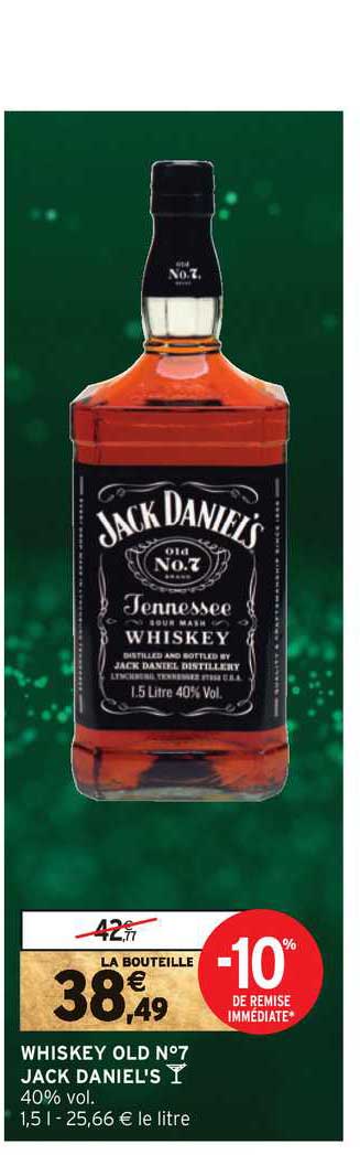whiskey old n°7 jack daniel's