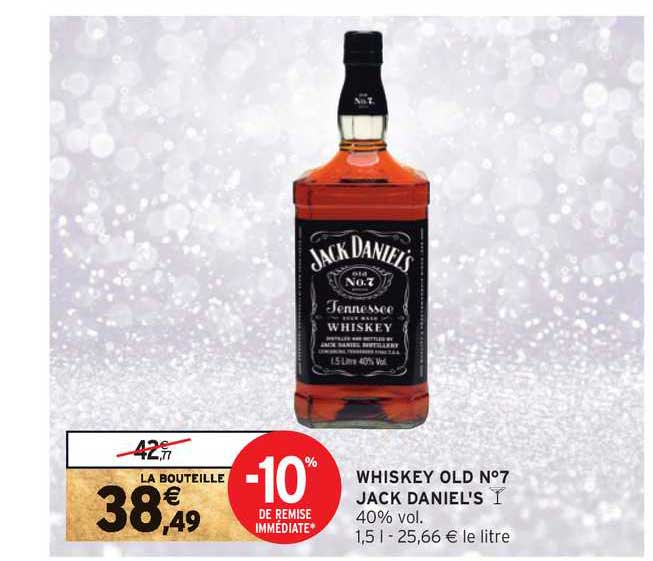 whiskey old n°7 jack daniel's