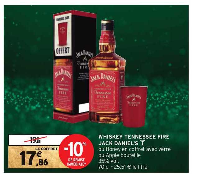whiskey tennessee fire jack daniel's