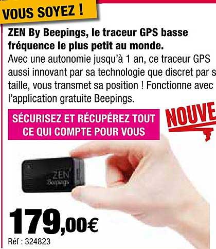 zen by beepings, le traceur gps basse fréquence le plus petit au monde
