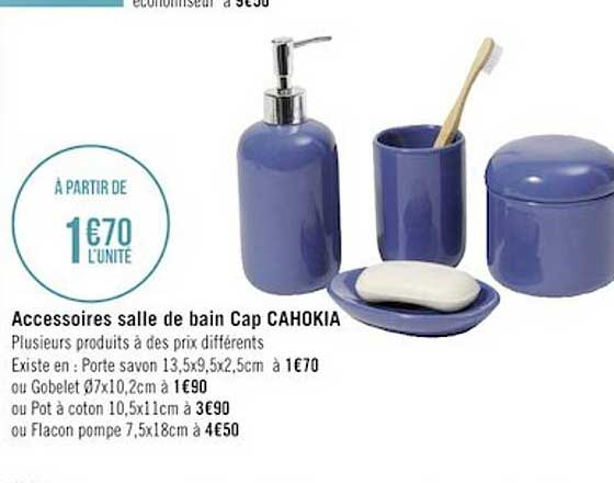 accessoires salle de bain cap cahokia
