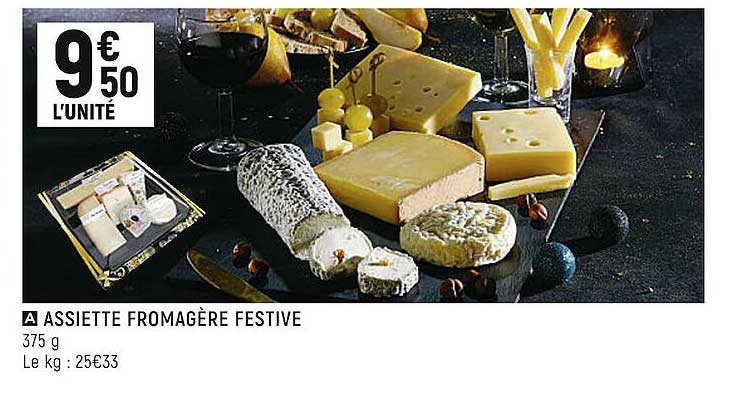assiette fromagère festive