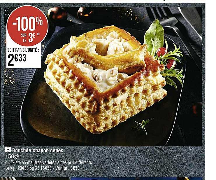 bouchée chapon cèpes