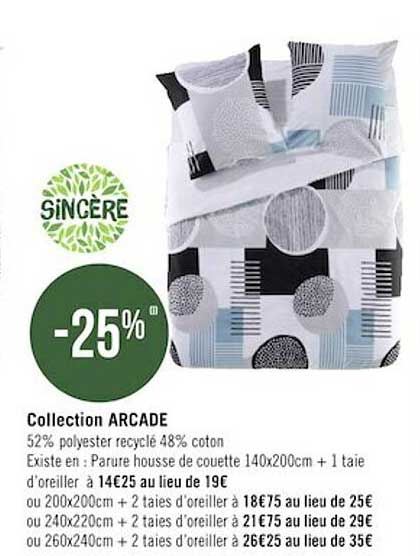 collection arcade sincère