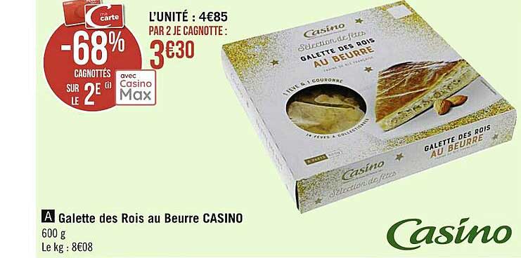 galette des rois au beurre casino