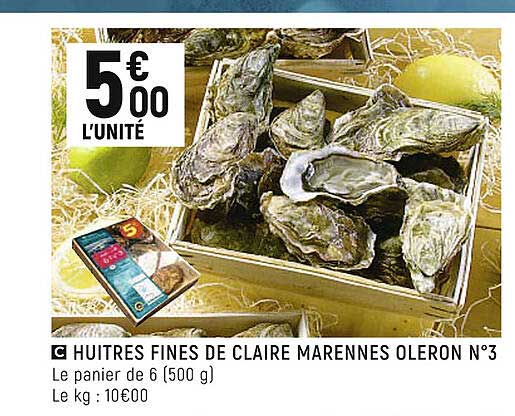 huîtres fines de claire marennes oléron n°3