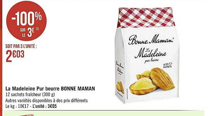 La Madeleine Pur Beurre Bonne Maman