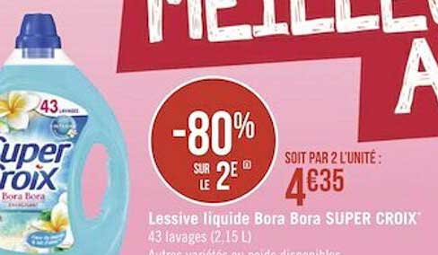 Lessive Liquide Bora Bora Super Croix