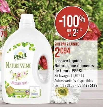 lessive liquide naturissime douceurs de fleurs persil
