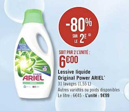 Lessive Liquide Original Power Ariel