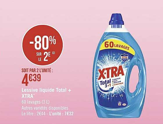 Lessive Liquide Total + Xtra