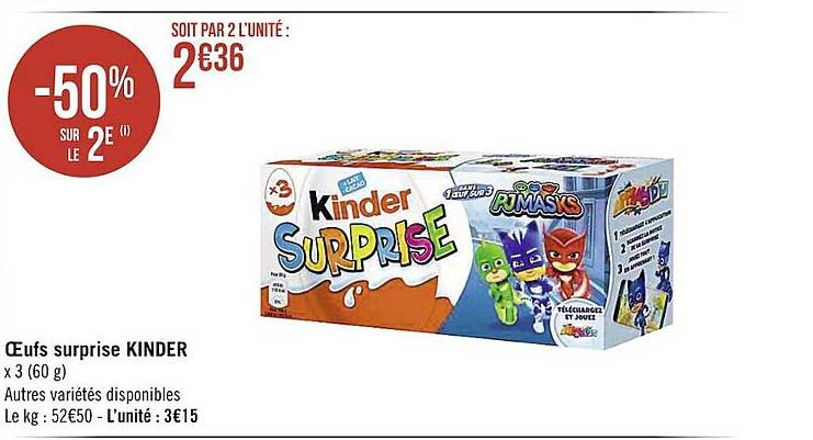 Oeufs Surprise Kinder