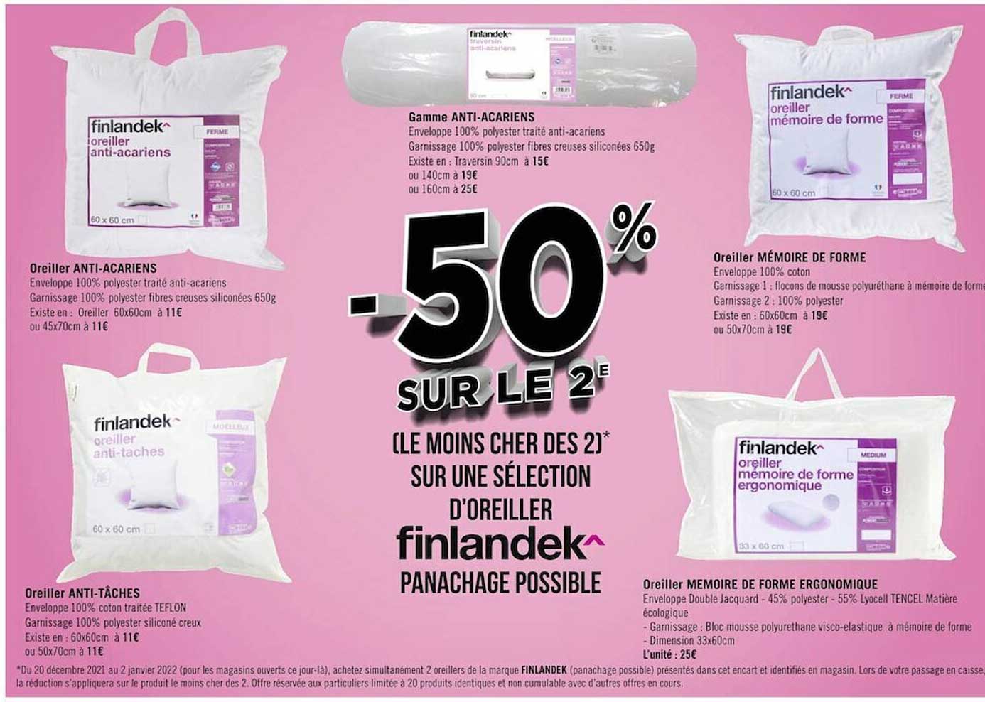 oreiller anti acariens, oreiller anti tâches, gamme anti acariens, oreiller mémoire de forme, oreiller mémoire de forme ergonomique