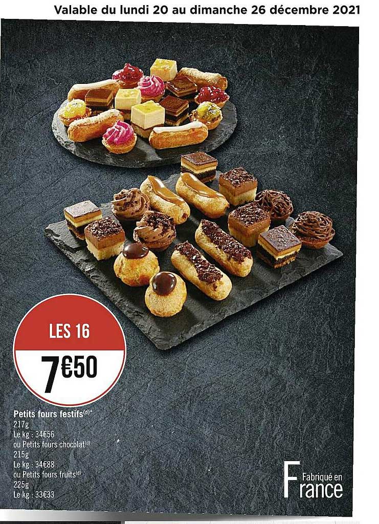 petits fours festifs ou petits forus chocolat ou petits four fruits