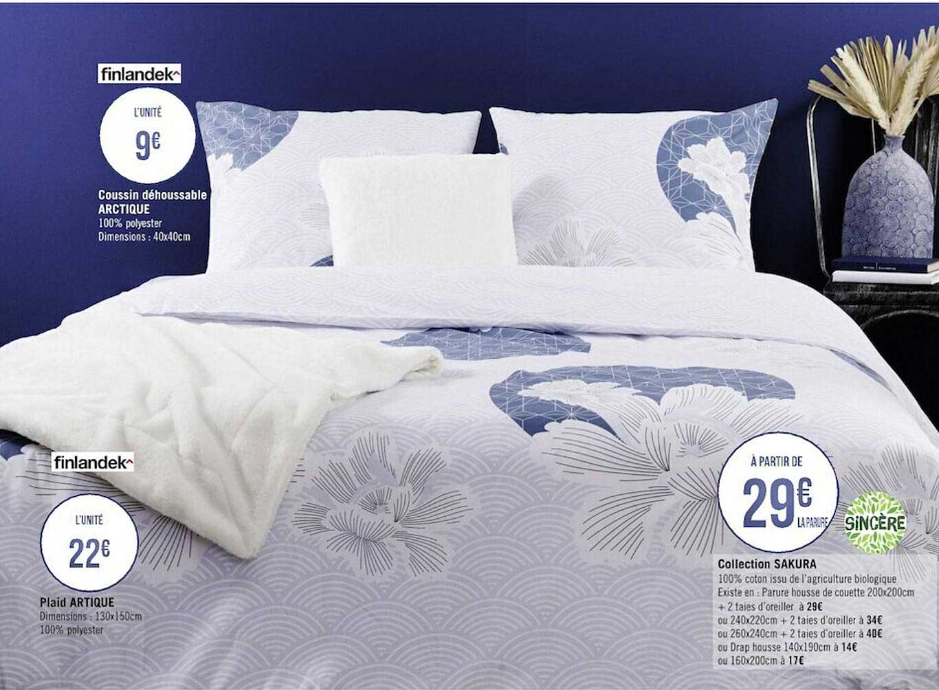 plaid artique finlandek^, collection sakura sincère