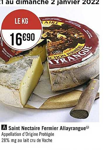 saint nectaire fermier allayrangue