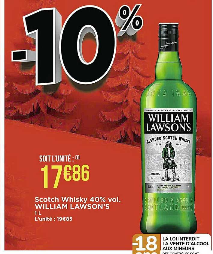 scotch whisky 40% vol. william lawson's