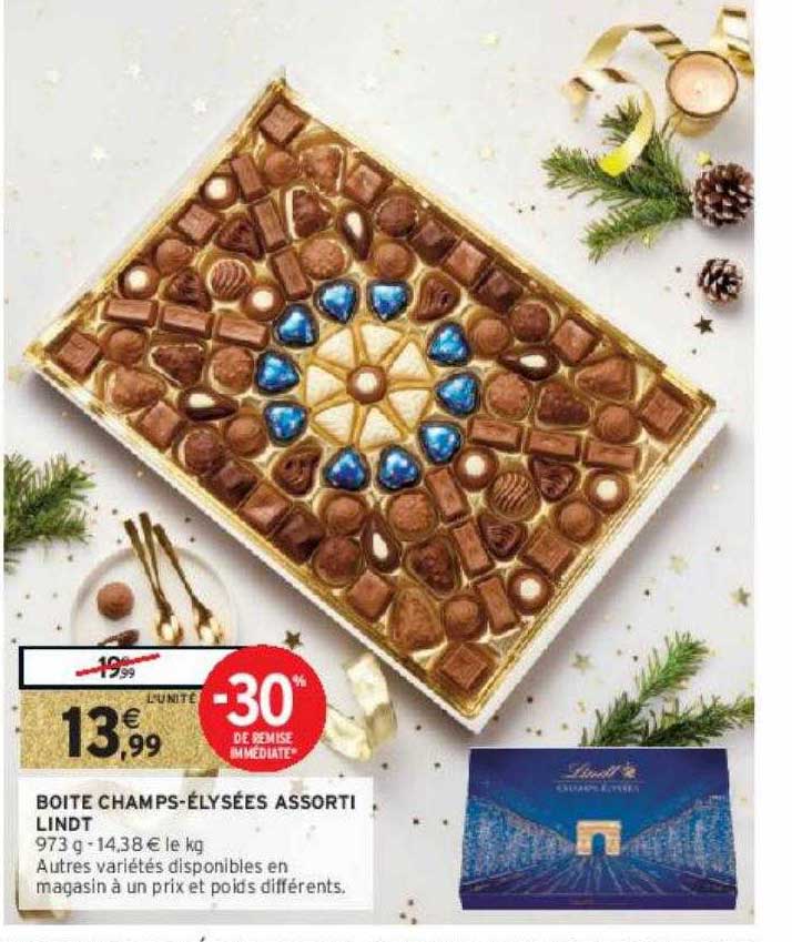 boîte champs-élysées assorti lindt