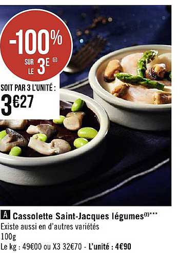 cassolette saint-jacques légumes