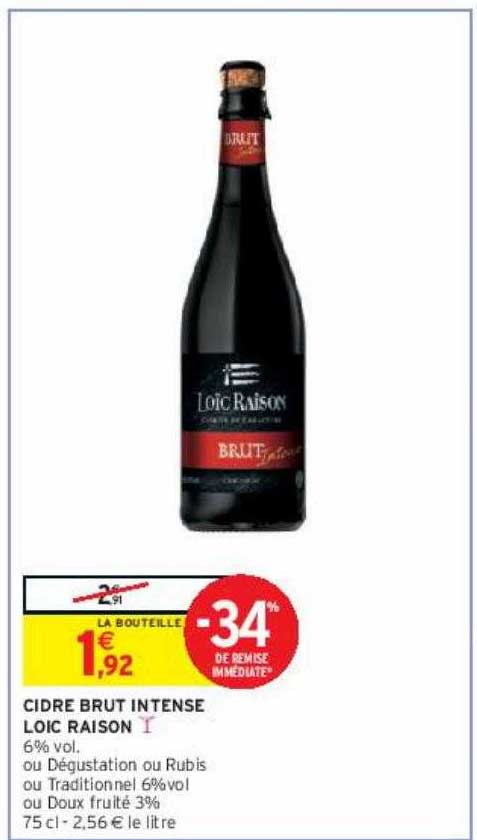 cidre brut intense loïc raison