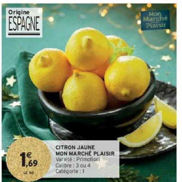citron jaune mon marché plaisir