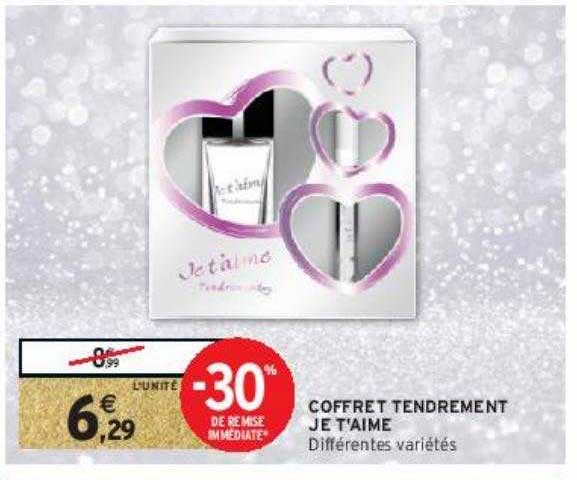 coffret tendrement je t'aime