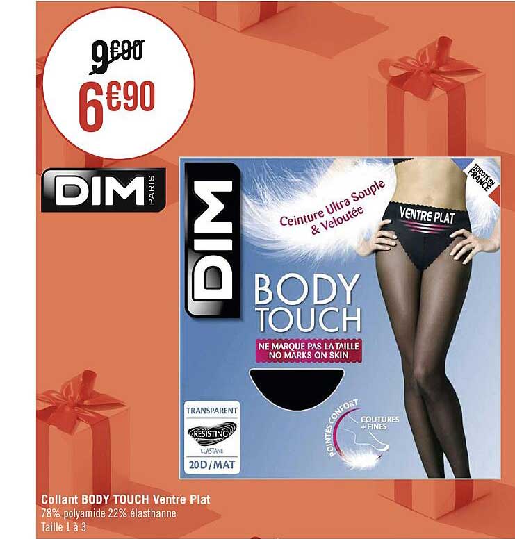 collant body touch ventre plat dim paris