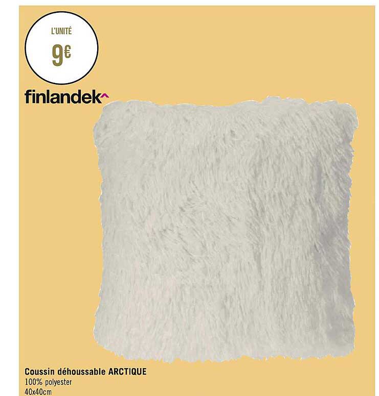 coussin déhoussable arctique finlandek