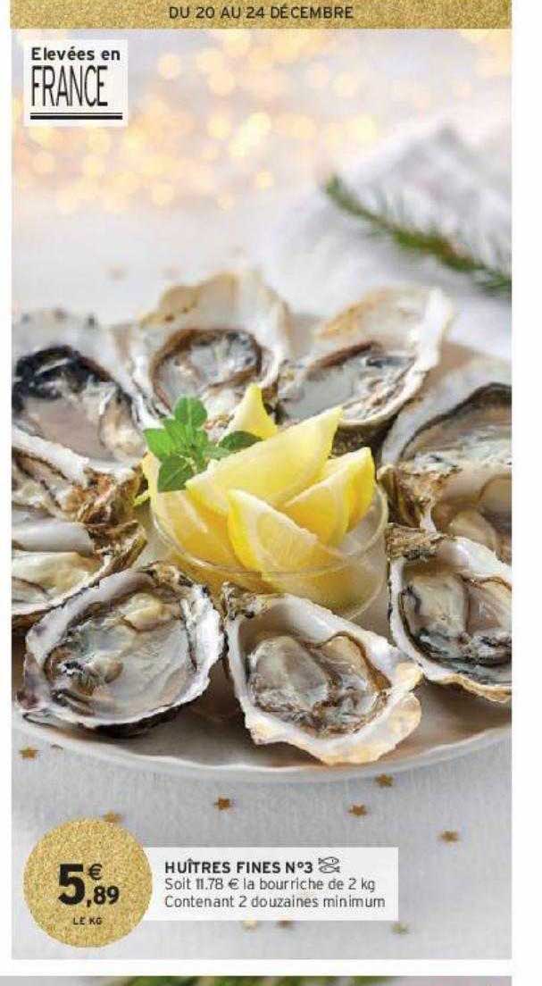 Huîtres Fines N°3