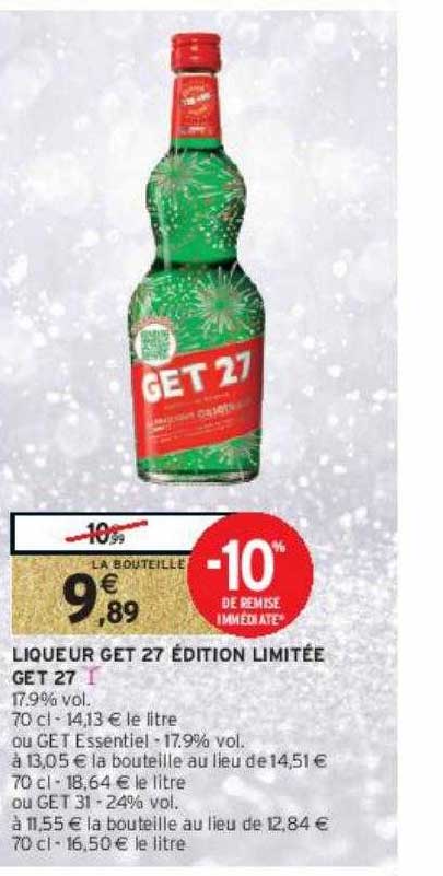 Liqueur Get 27 édition Limitée Get 27