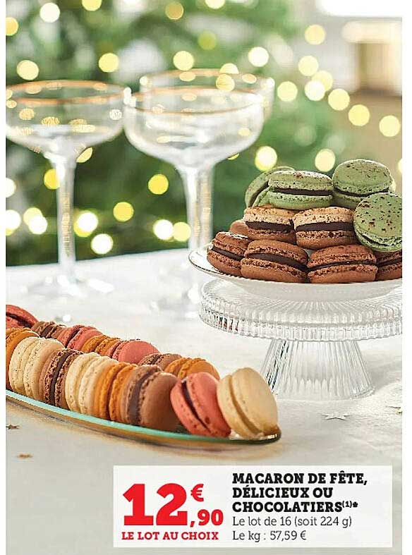 macaron de fête, délicieux ou chocolatiers
