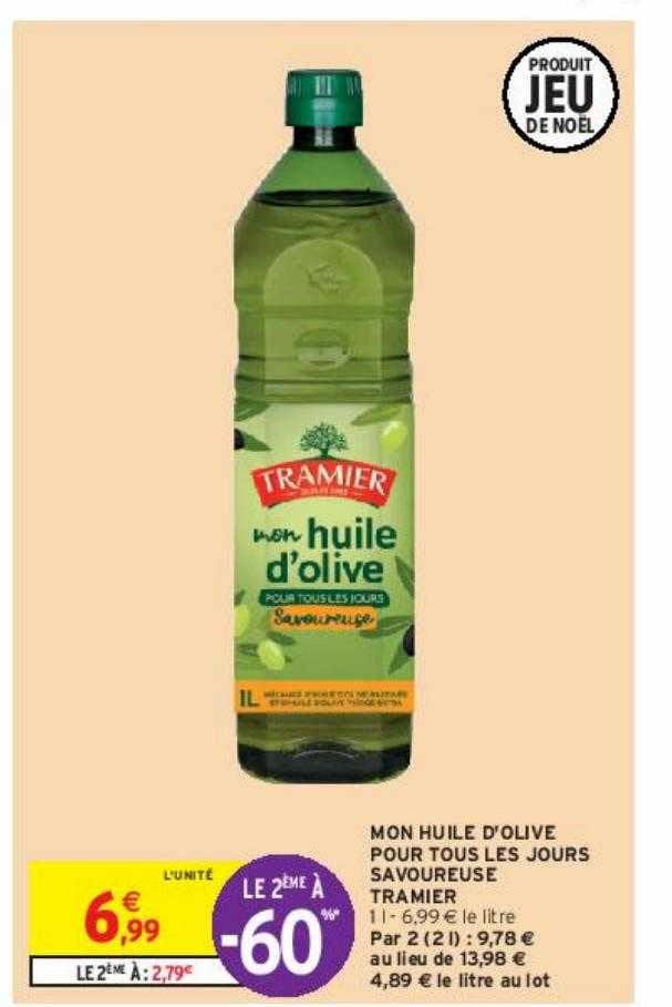 mon huile d'olive pour tous les jours savoureuse tramier