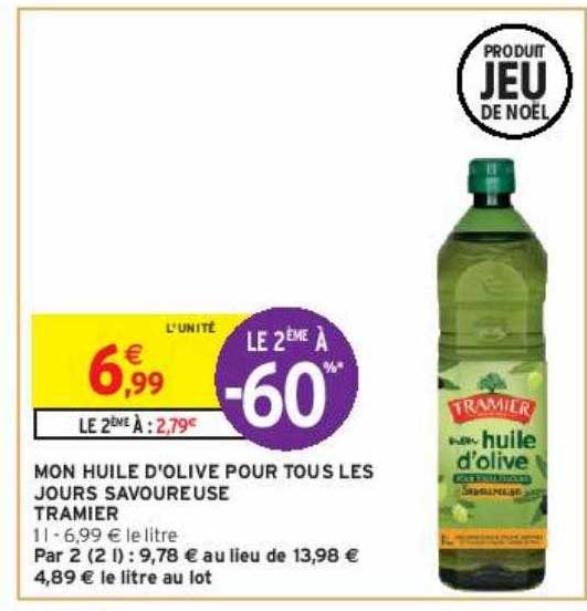 mon huile d'olive pour tous les jours savoureuse tramier